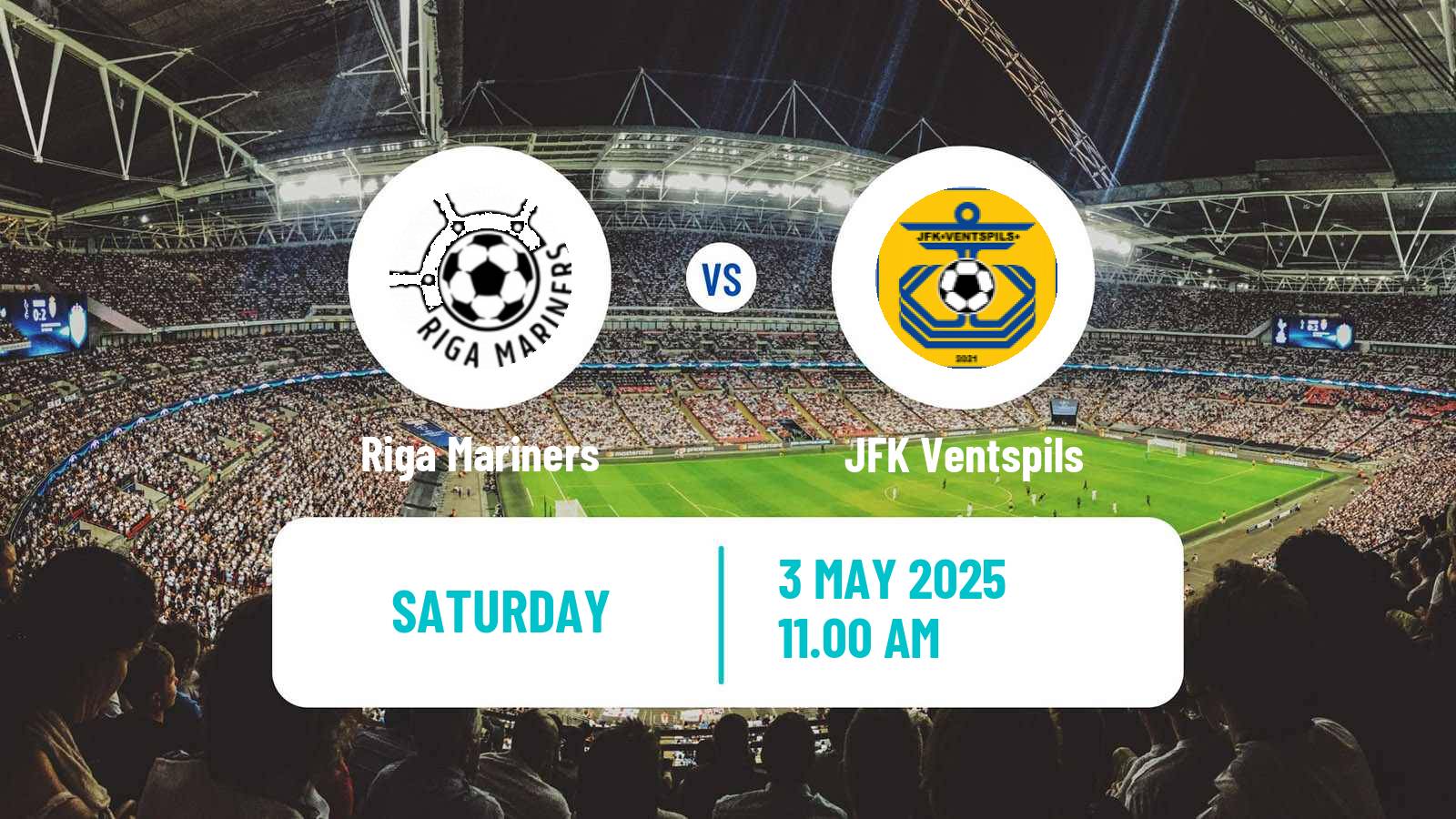 Soccer Latvian 1 Liga Riga Mariners - JFK Ventspils