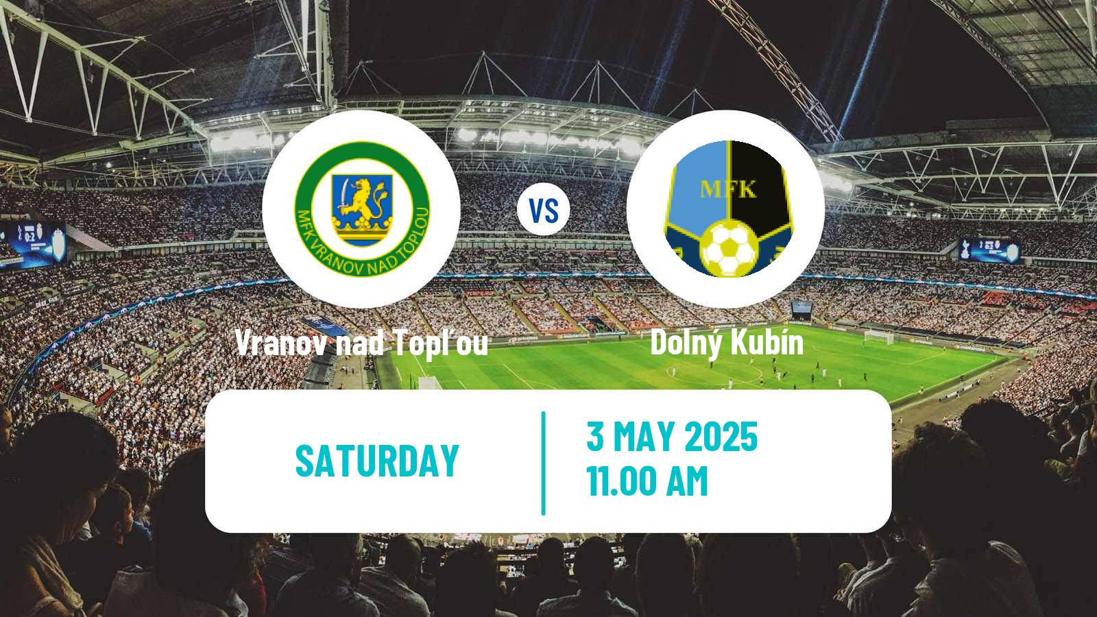 Soccer Slovak 3 Liga East Vranov nad Topľou - Dolný Kubín