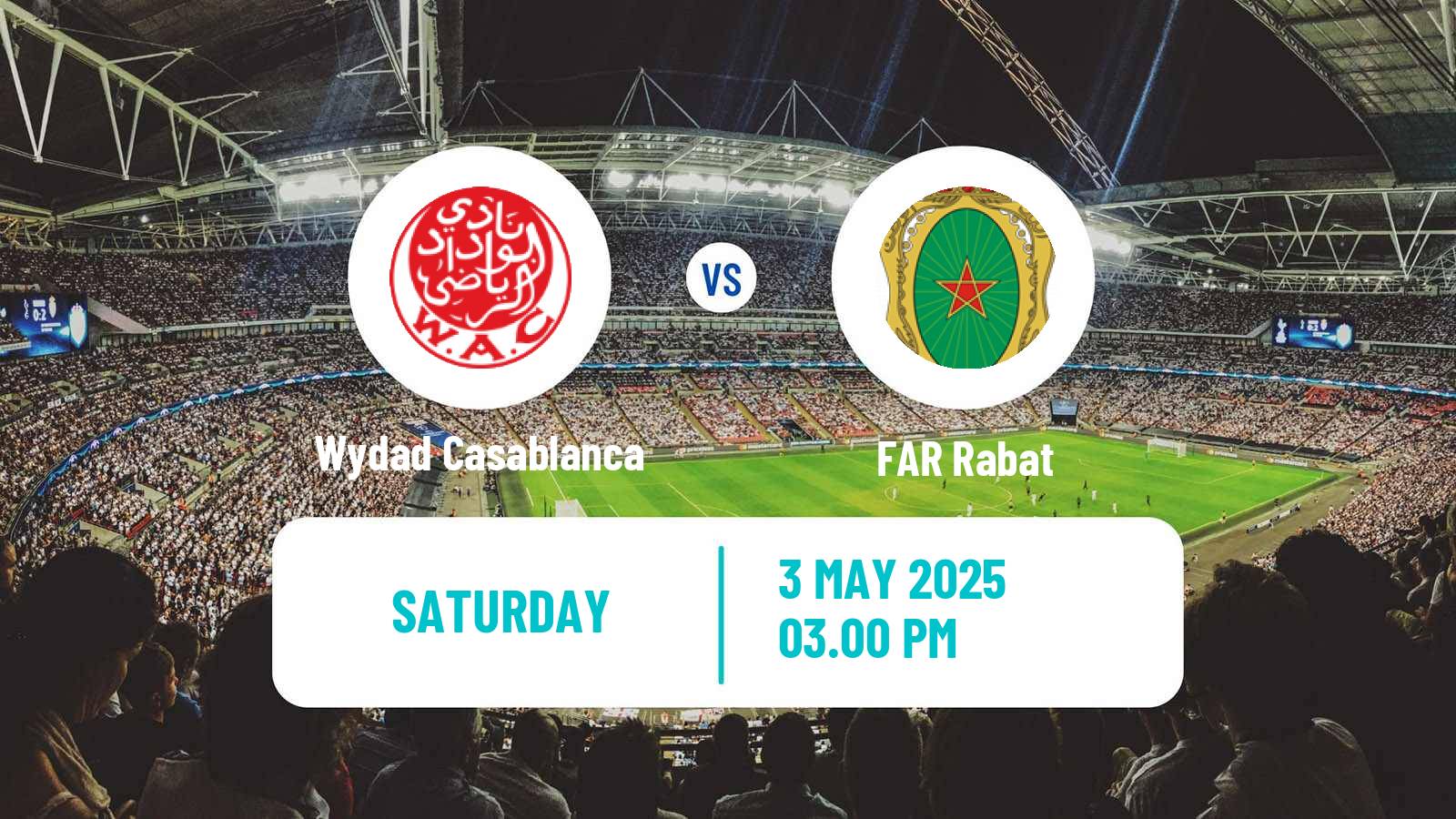 Soccer Moroccan Botola Wydad Casablanca - FAR Rabat