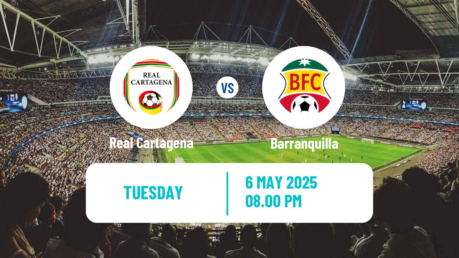Soccer Colombian Primera B Real Cartagena - Barranquilla