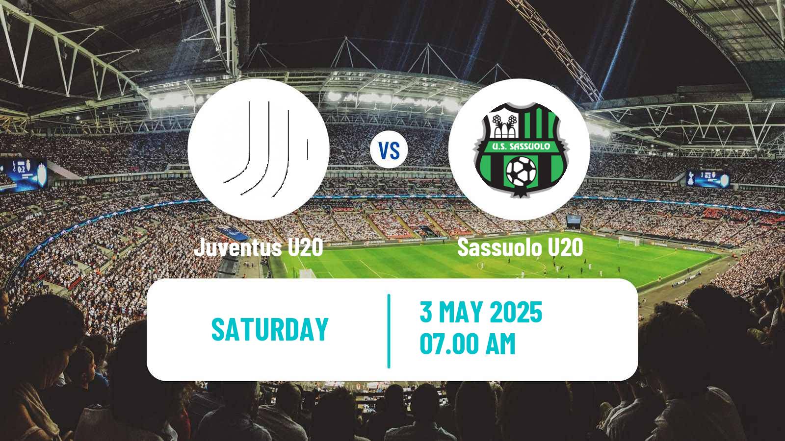 Soccer Italian Primavera 1 Juventus U20 - Sassuolo U20