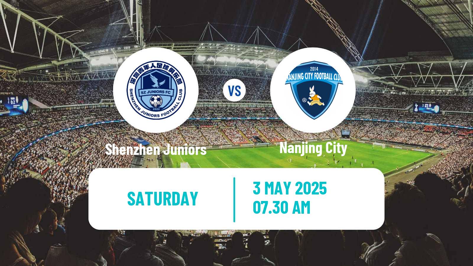 Soccer Chinese Jia League Shenzhen Juniors - Nanjing City