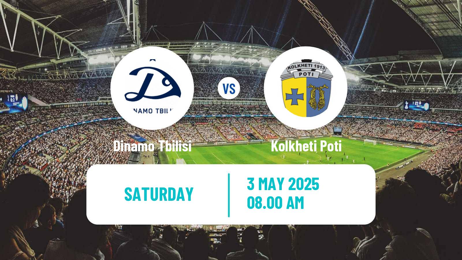 Soccer Georgian Erovnuli Liga Dinamo Tbilisi - Kolkheti Poti