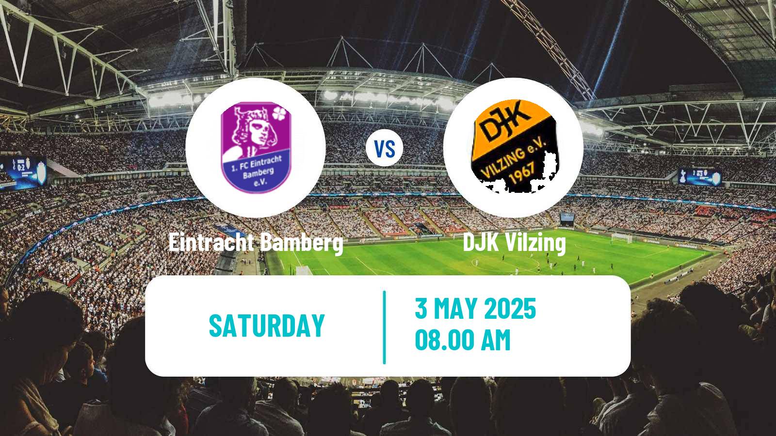 Soccer German Regionalliga Bayern Eintracht Bamberg - Vilzing