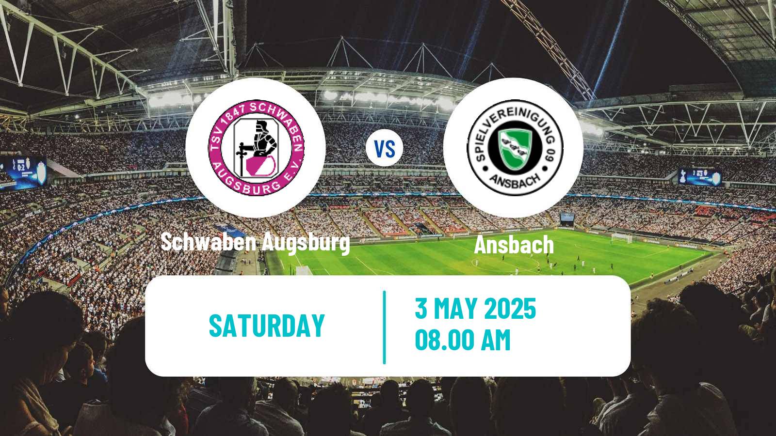 Soccer German Regionalliga Bayern Schwaben Augsburg - Ansbach