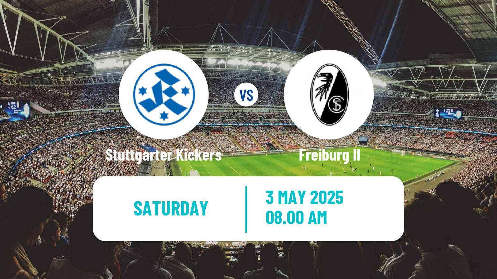 Soccer German Regionalliga Sudwest Stuttgarter Kickers - Freiburg II
