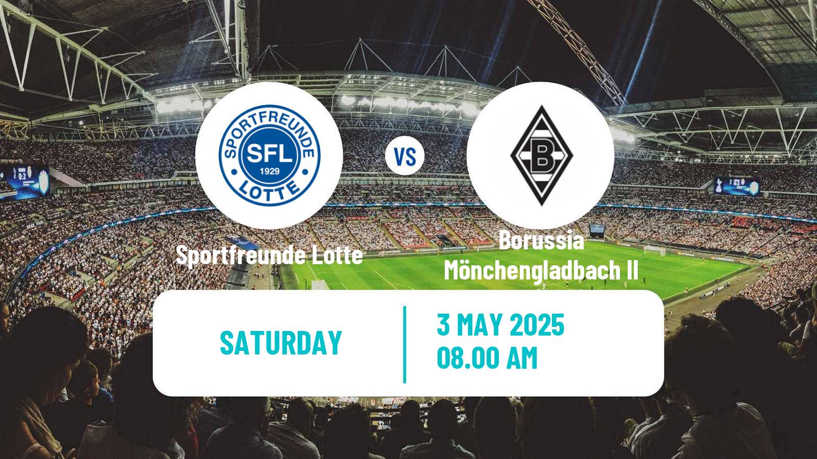 Soccer German Regionalliga West Sportfreunde Lotte - Borussia Mönchengladbach II