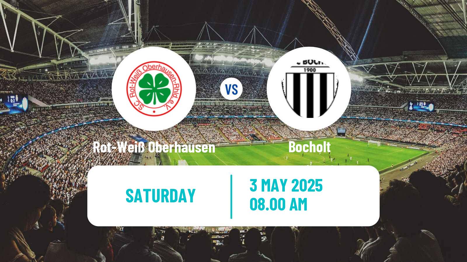 Soccer German Regionalliga West Rot-Weiß Oberhausen - Bocholt