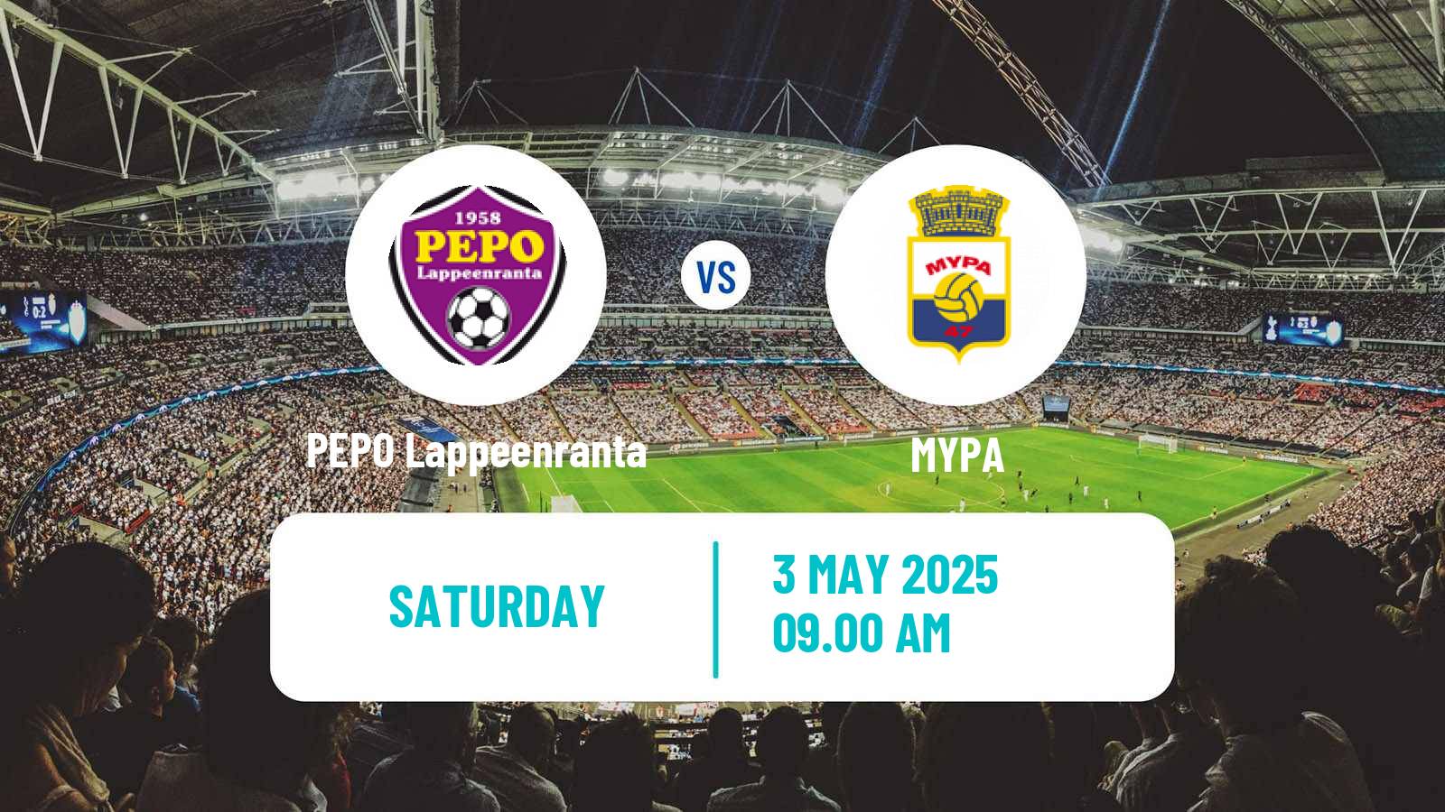 Soccer Finnish Kakkonen Group A PEPO Lappeenranta - MYPA