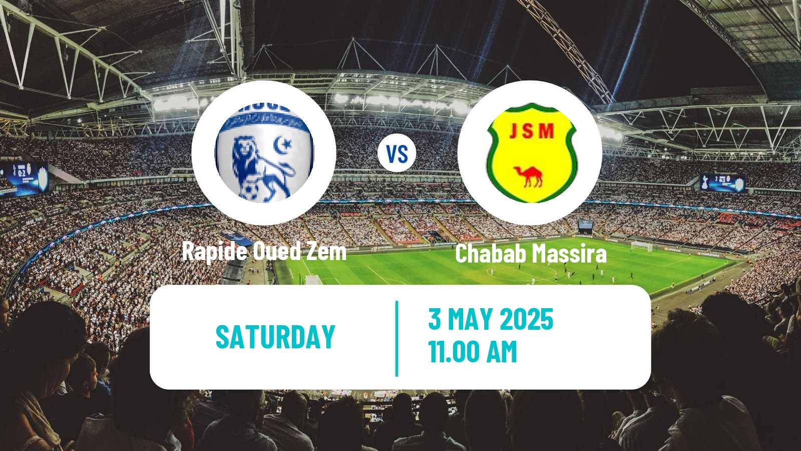 Soccer Moroccan Botola 2 Rapide Oued Zem - Chabab Massira