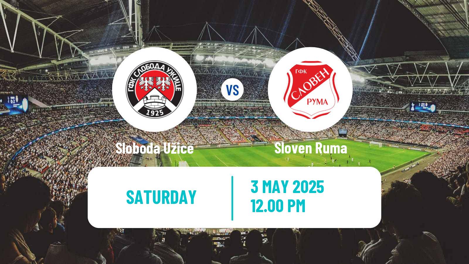 Soccer Serbian Prva Liga Sloboda Užice - Sloven Ruma