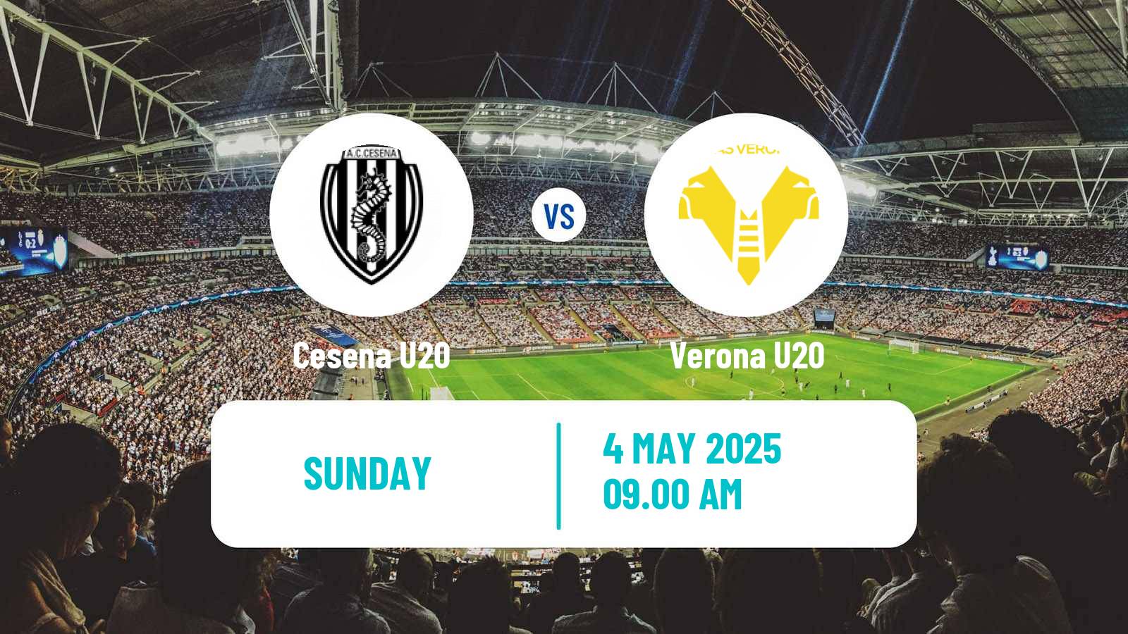 Soccer Italian Primavera 1 Cesena U20 - Verona U20