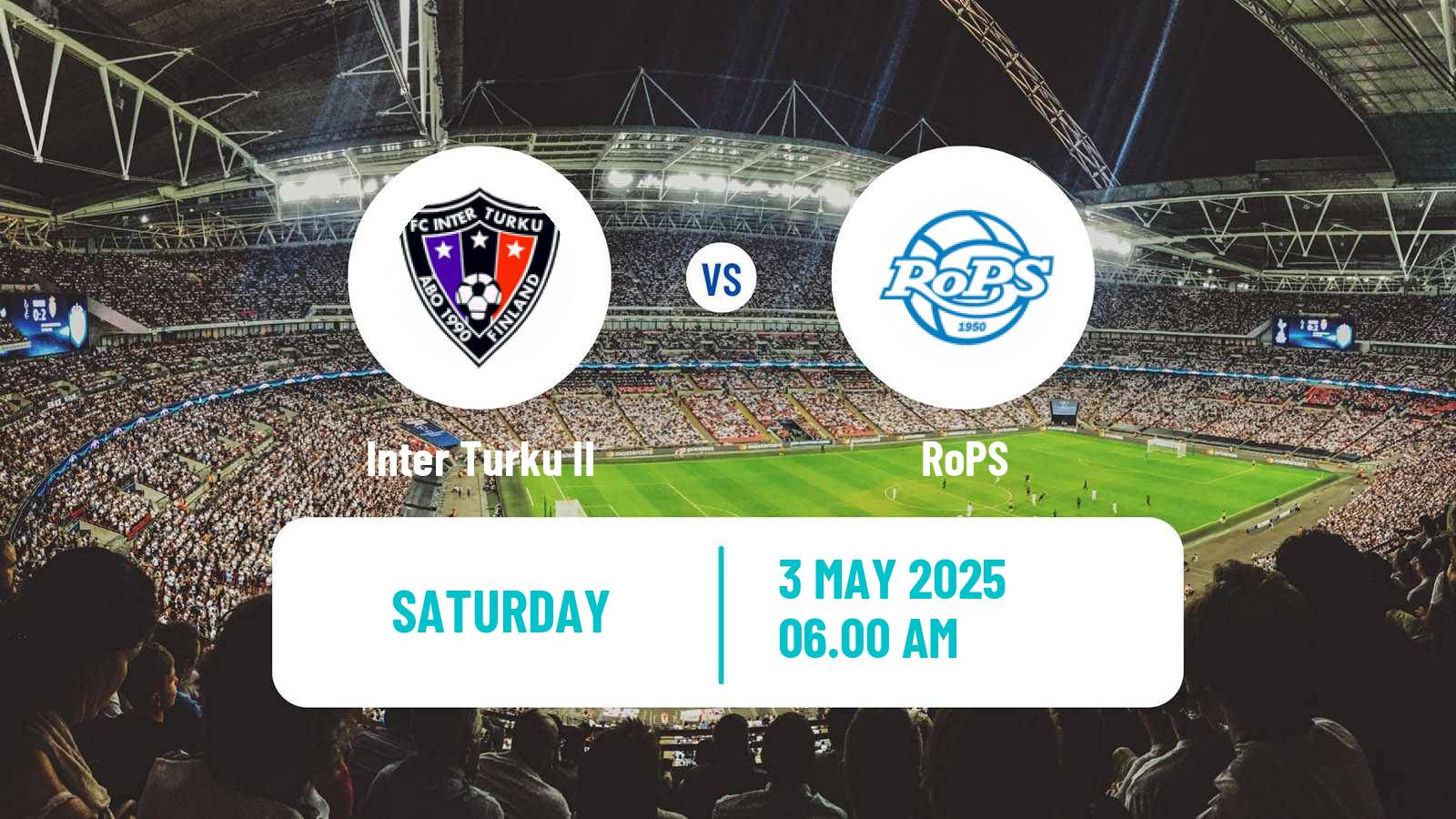 Soccer Finnish Ykkonen Inter Turku II - RoPS