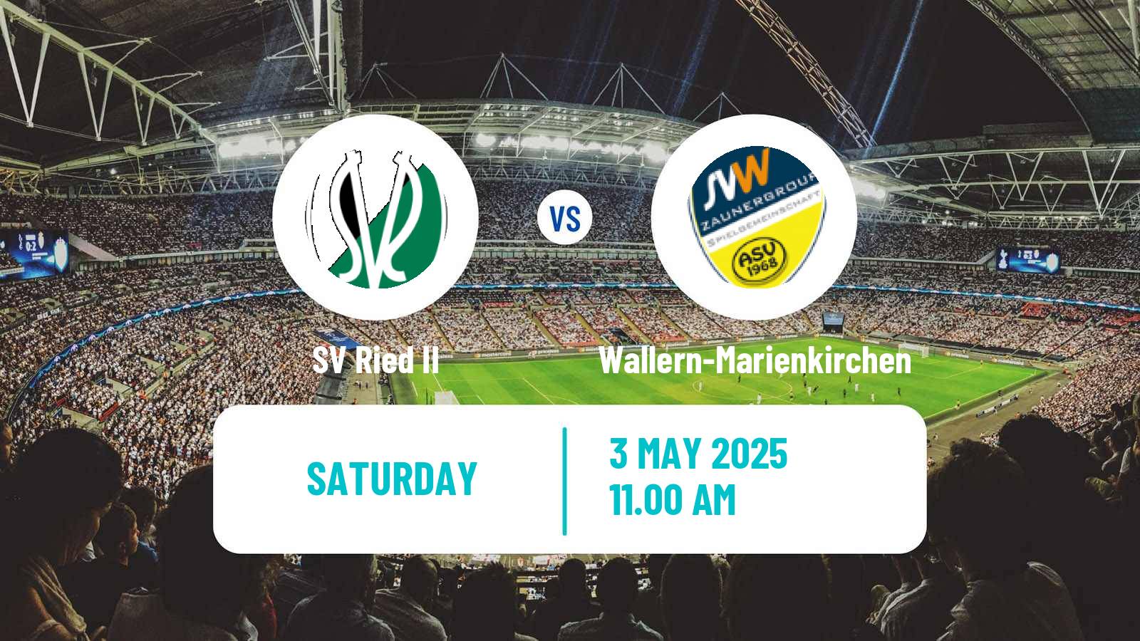 Soccer Austrian Regionalliga Central Ried II - Wallern-Marienkirchen