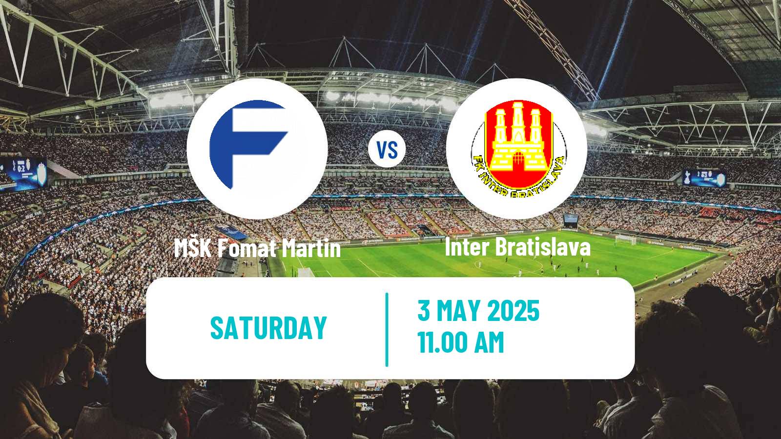 Soccer Slovak 3 Liga West MŠK Fomat Martin - Inter Bratislava