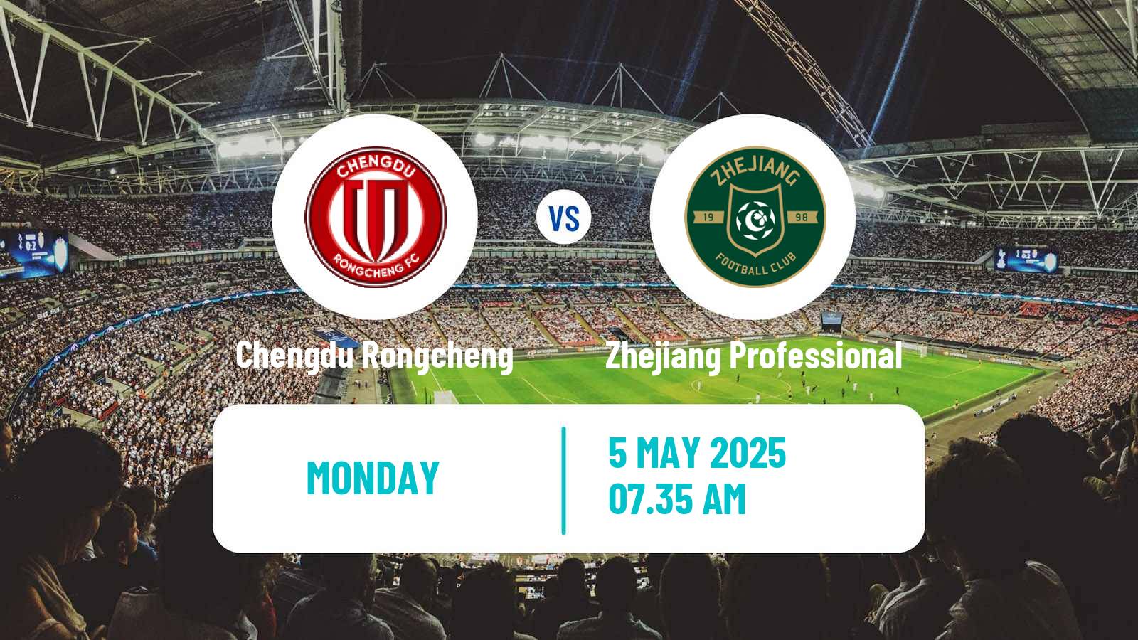 Soccer Chinese Super League Chengdu Rongcheng - Zhejiang Professional
