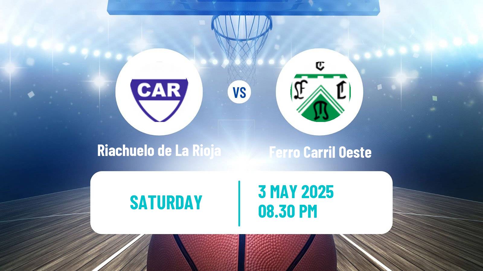 Basketball Argentinian Liga Femenina Basketball Riachuelo de La Rioja - Ferro Carril Oeste