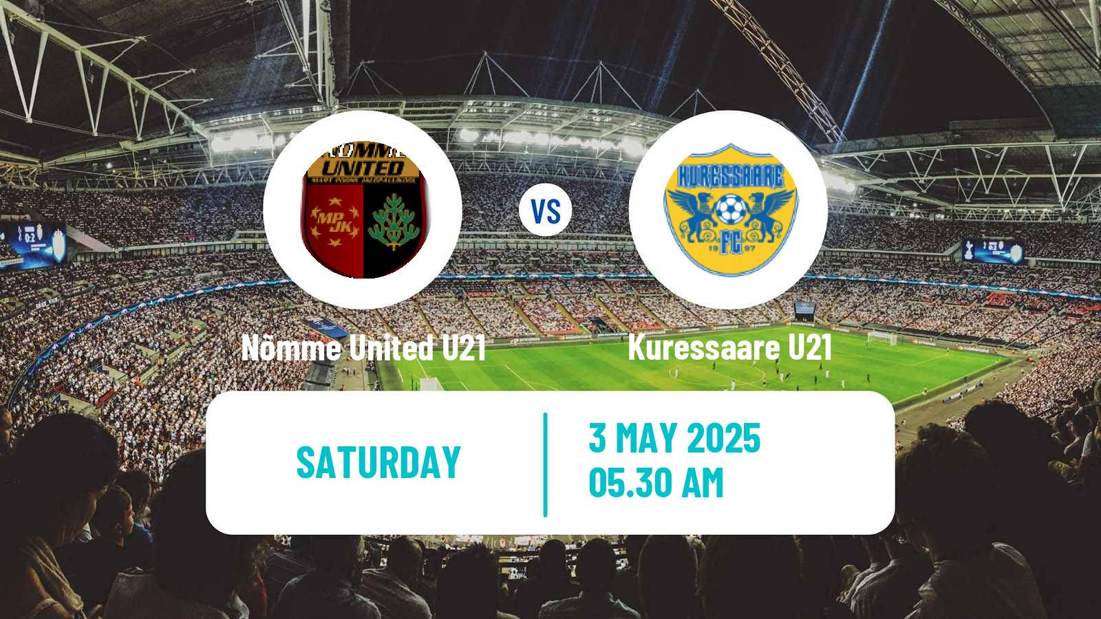 Soccer Estonian Esiliiga B Nõmme United U21 - Kuressaare U21
