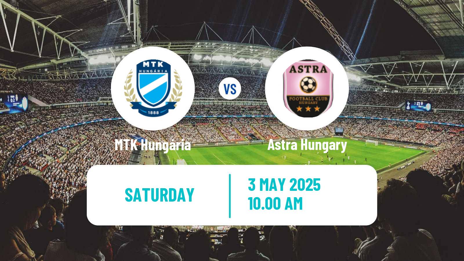 Soccer Hungarian NB I Women MTK Hungária - Astra Hungary