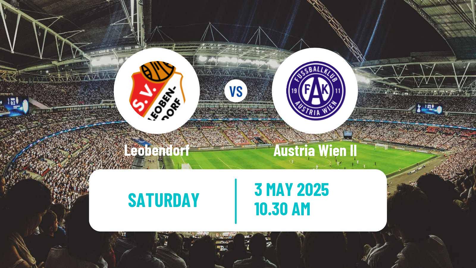 Soccer Austrian Regionalliga East Leobendorf - Austria Wien II