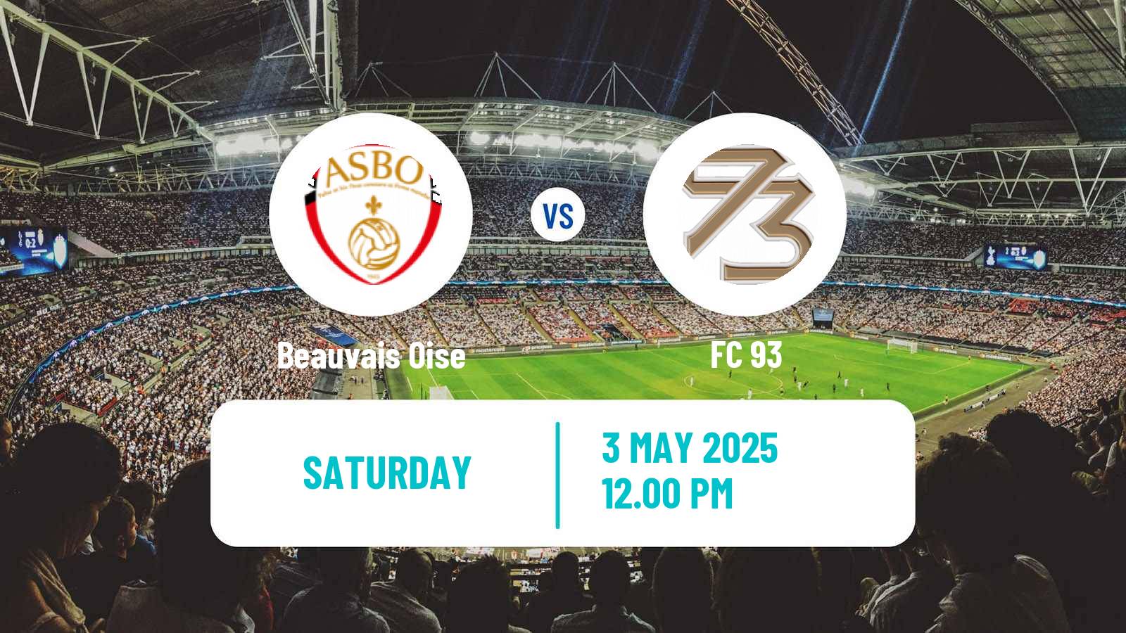 Soccer French National 2 - Group C Beauvais Oise - FC 93