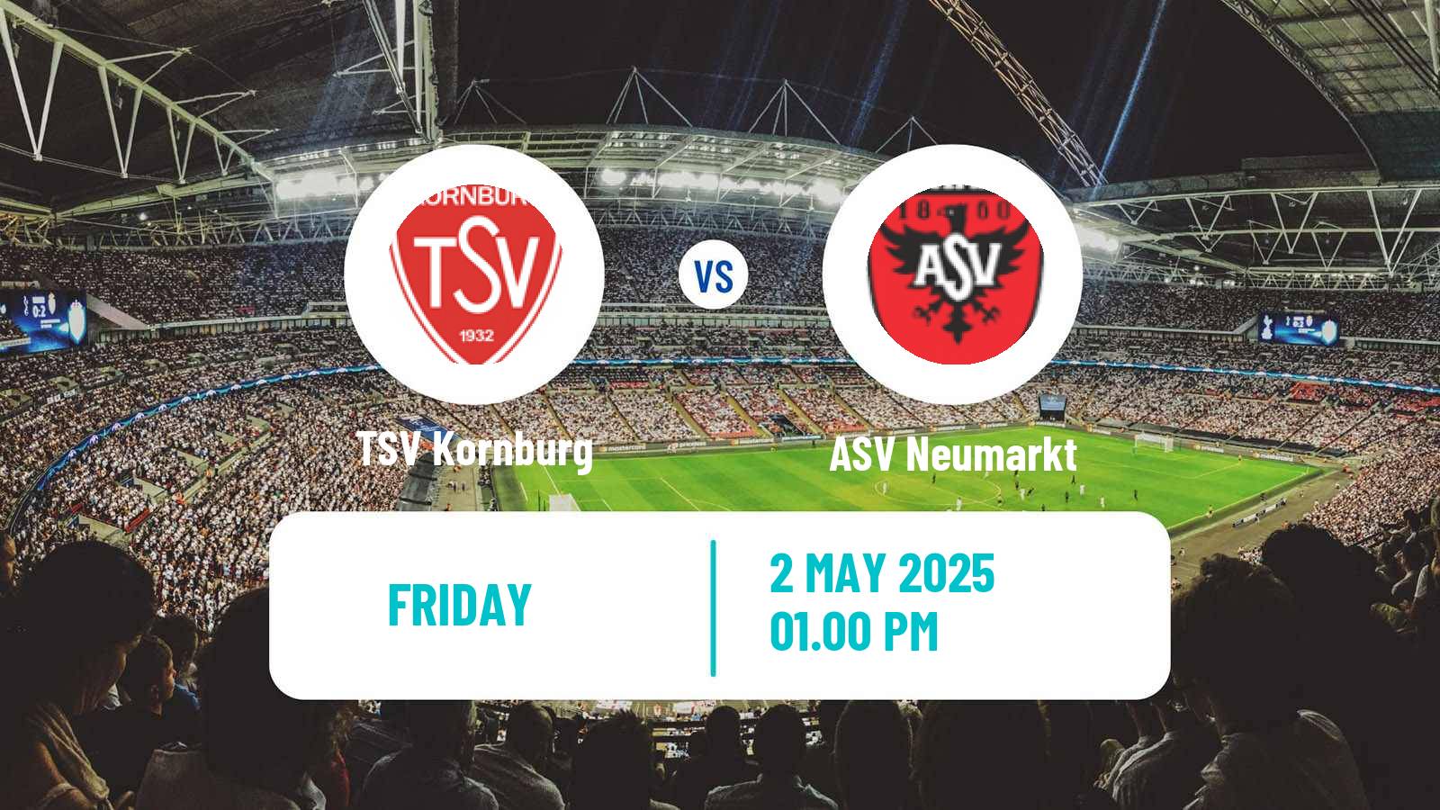 Soccer German Oberliga Bayern Nord Kornburg - Neumarkt