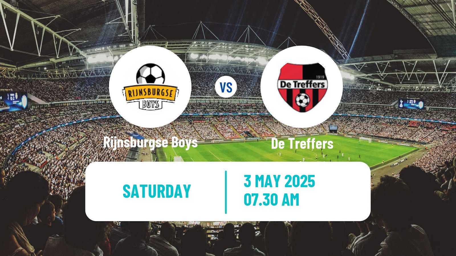 Soccer Dutch Tweede Divisie Rijnsburgse Boys - De Treffers