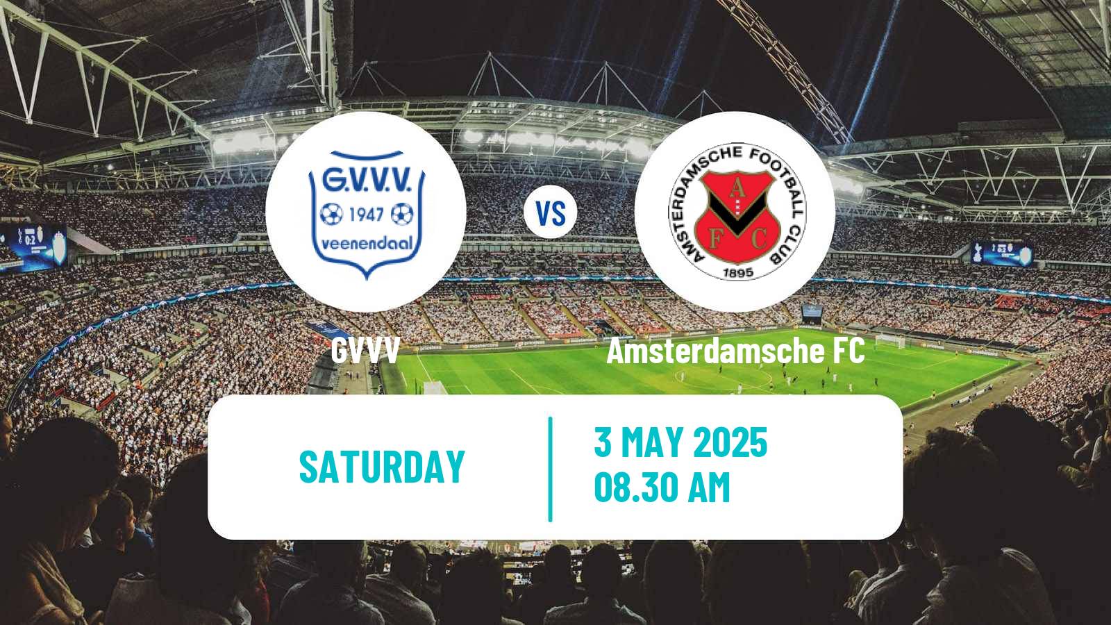 Soccer Dutch Tweede Divisie GVVV - Amsterdamsche FC