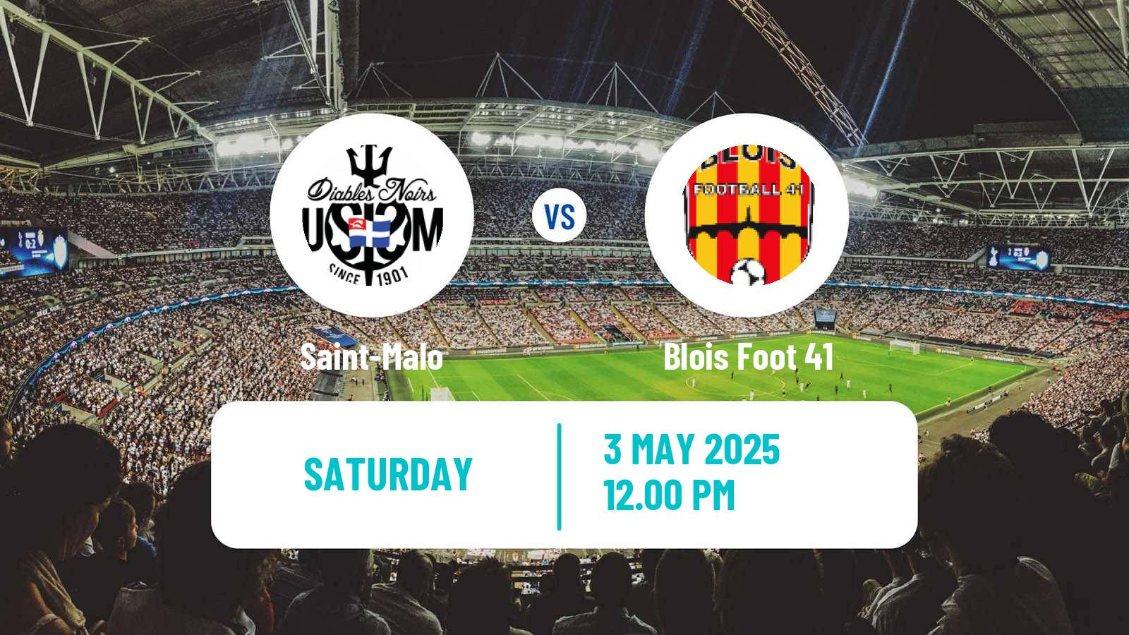 Soccer French National 2 - Group B Saint-Malo - Blois Foot 41