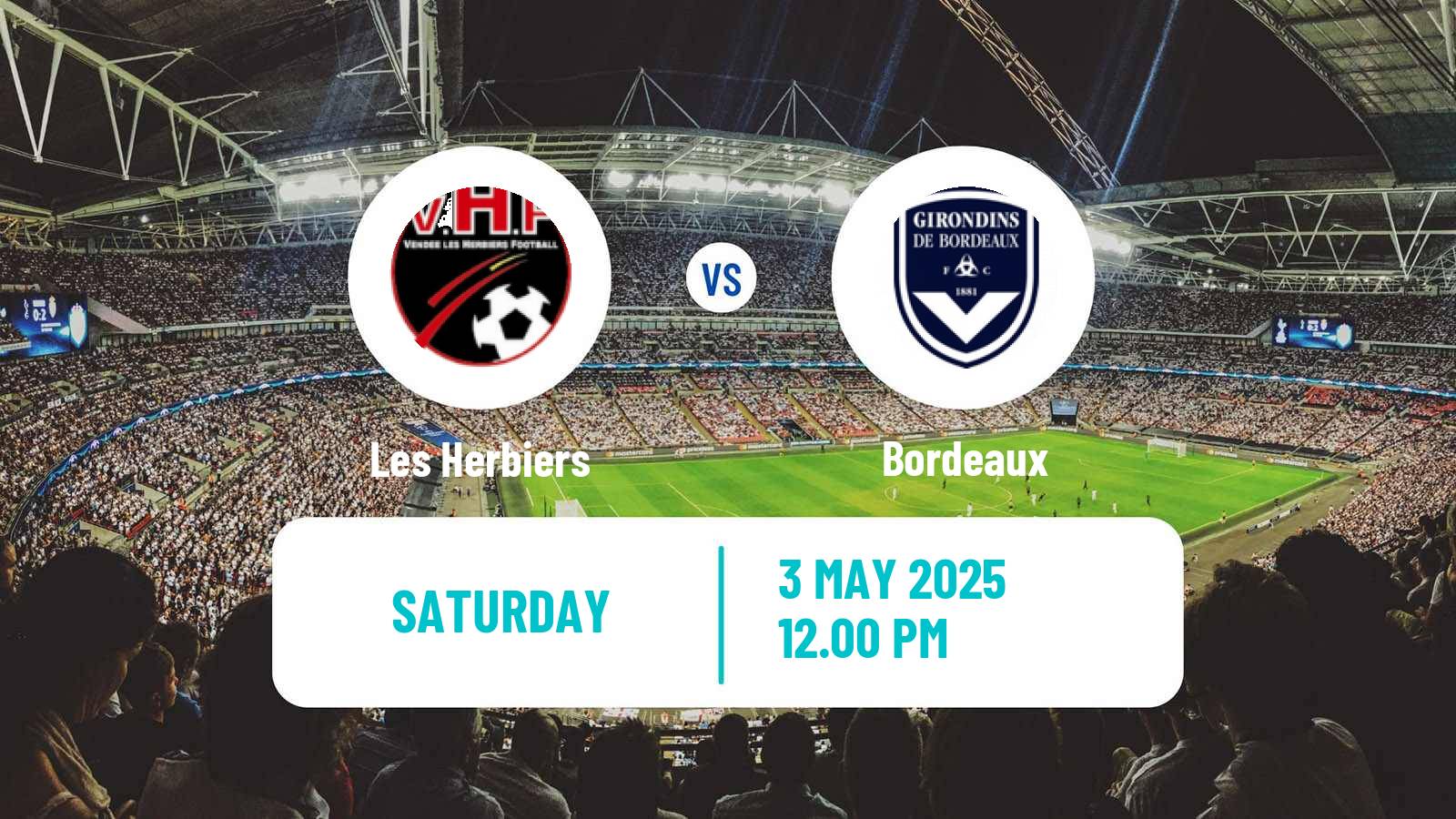Soccer French National 2 - Group B Les Herbiers - Bordeaux