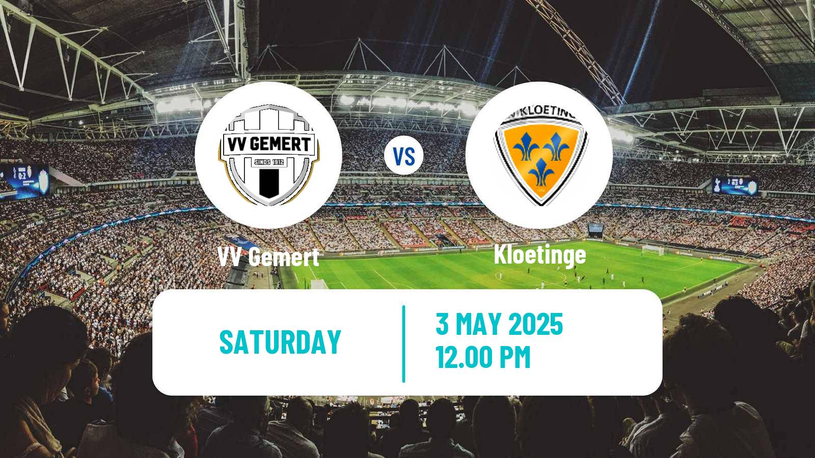 Soccer Dutch Derde Divisie Gemert - Kloetinge