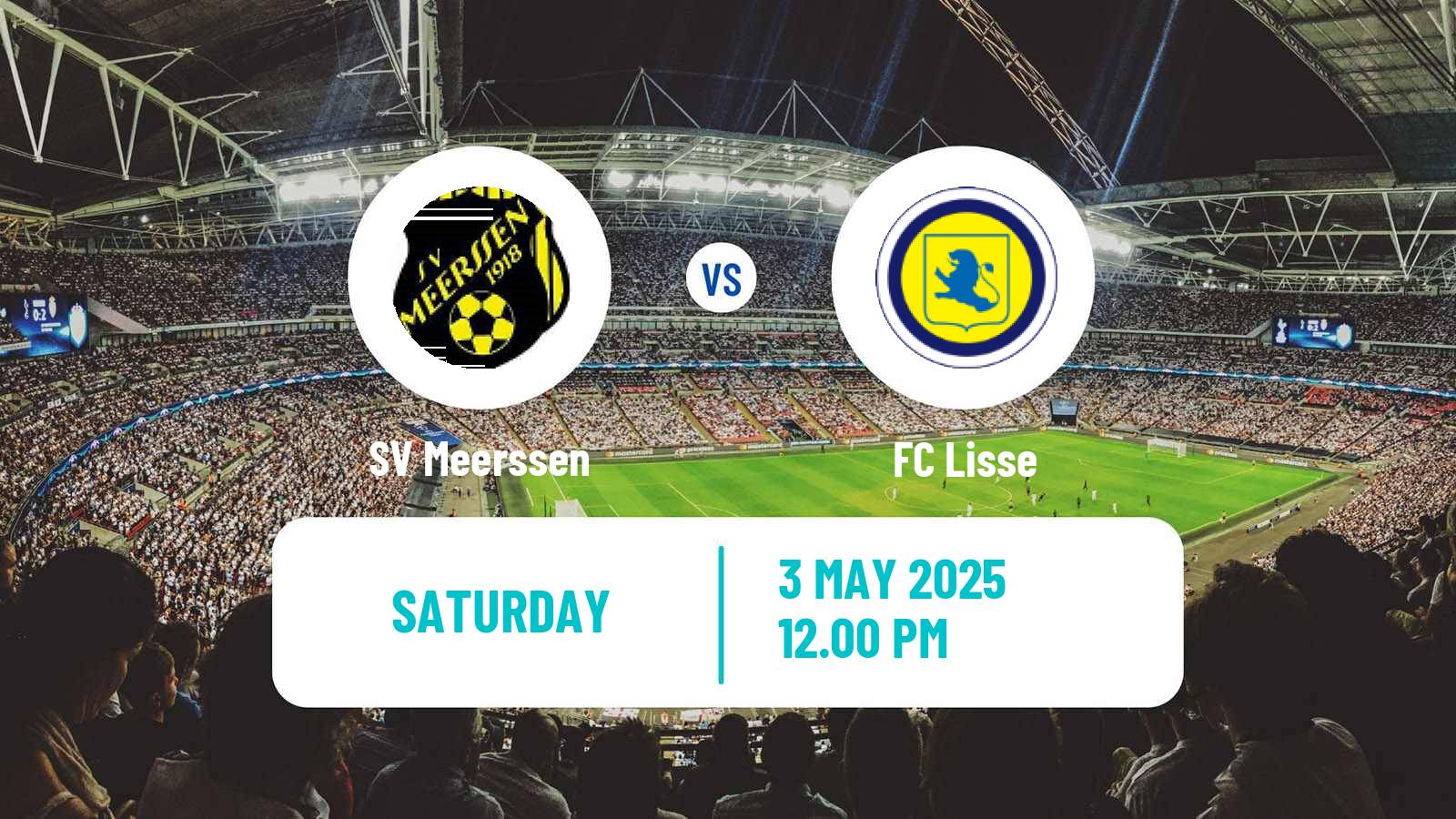 Soccer Dutch Derde Divisie Meerssen - Lisse