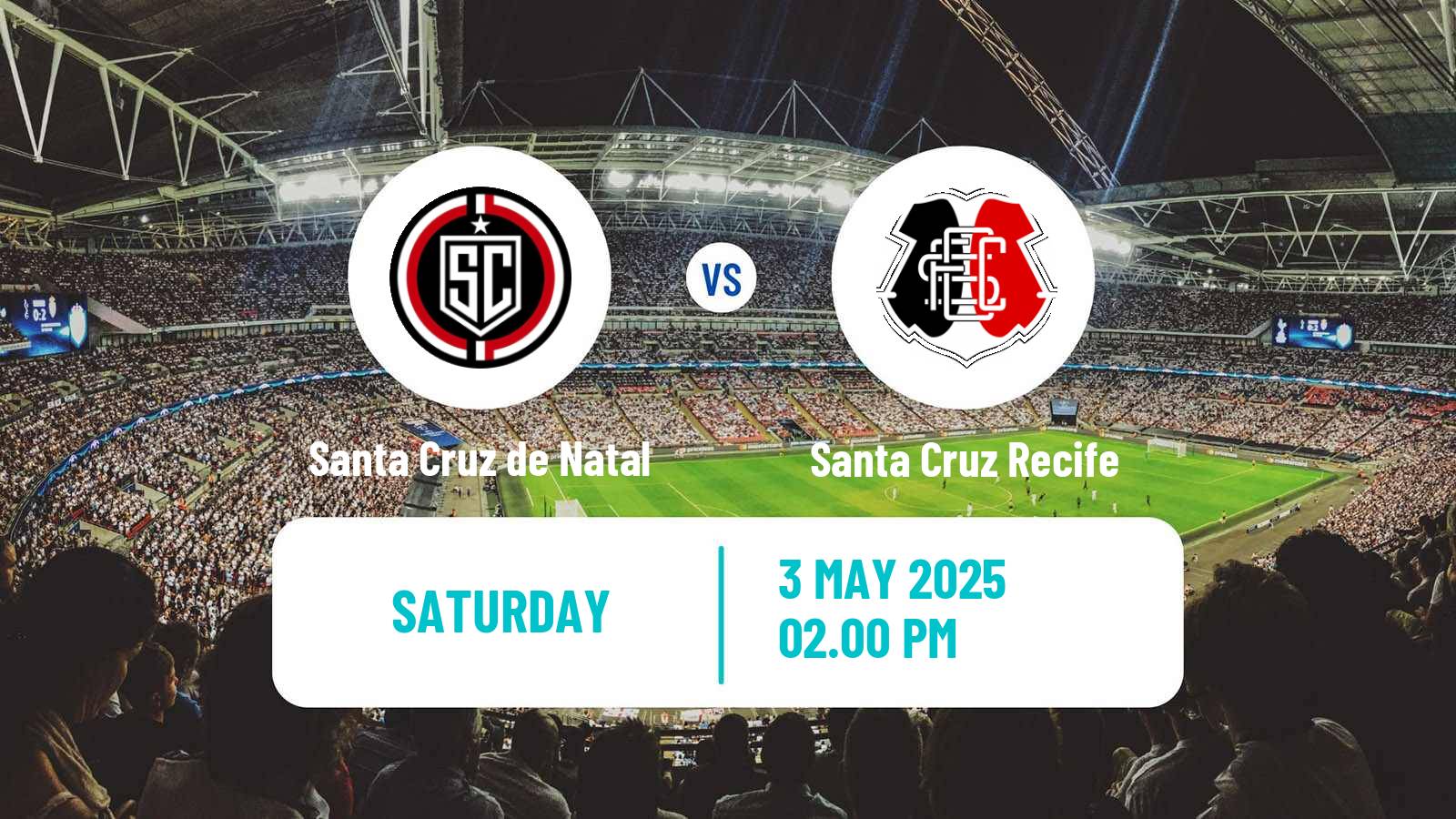Soccer Brazilian Serie D Santa Cruz de Natal - Santa Cruz Recife