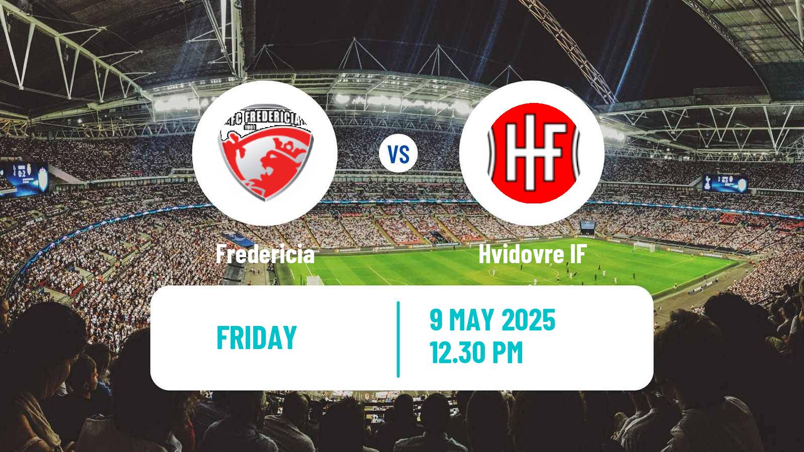 Soccer Danish 1 Division Fredericia - Hvidovre