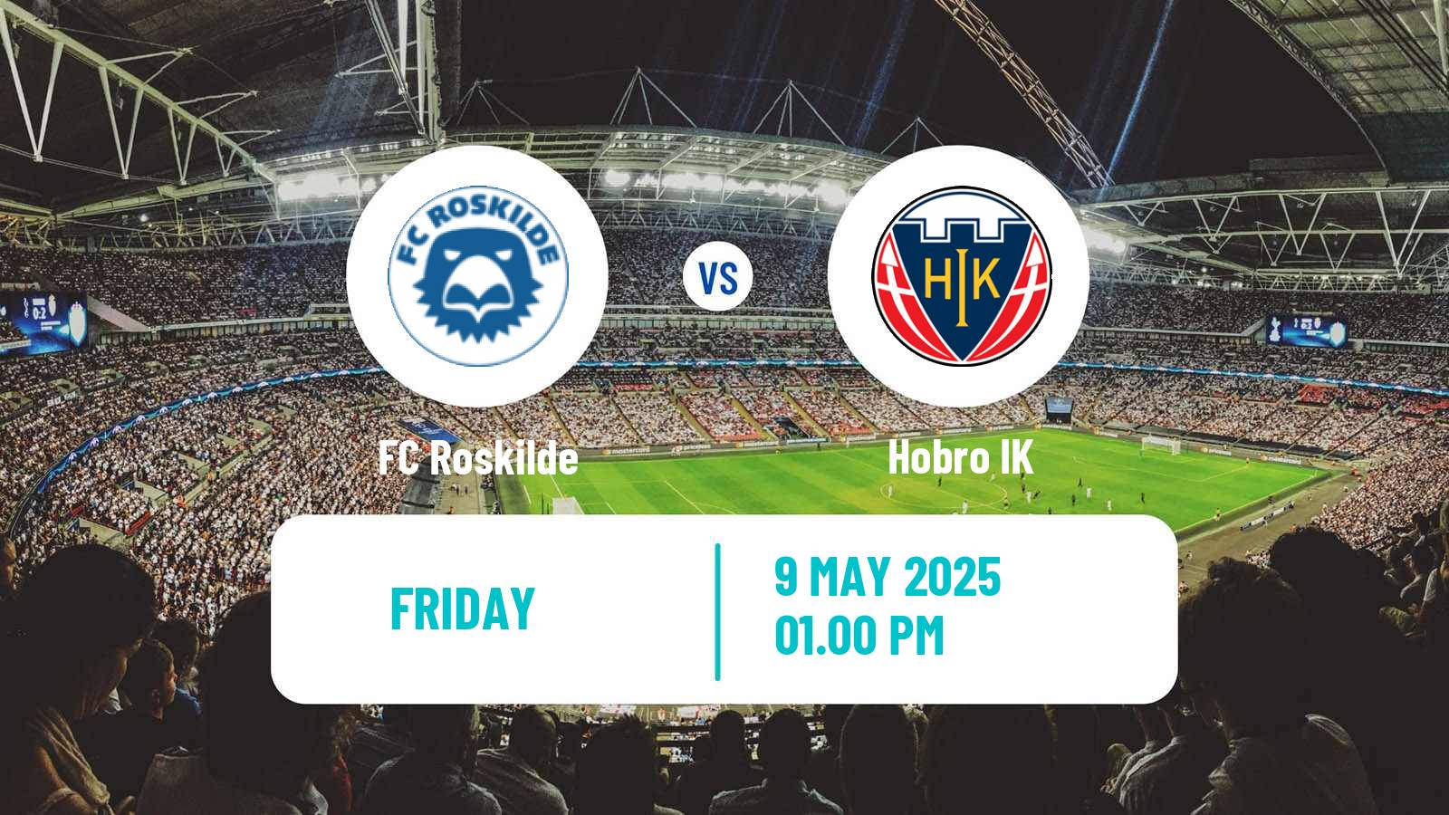 Soccer Danish 1 Division Roskilde - Hobro