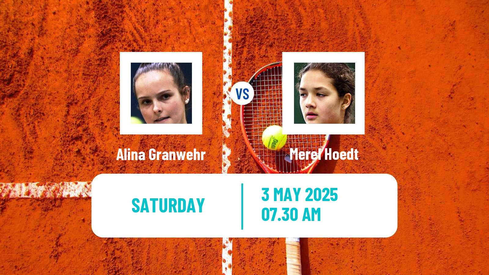 Tennis ITF W15 Oegstgeest Women Alina Granwehr - Merel Hoedt