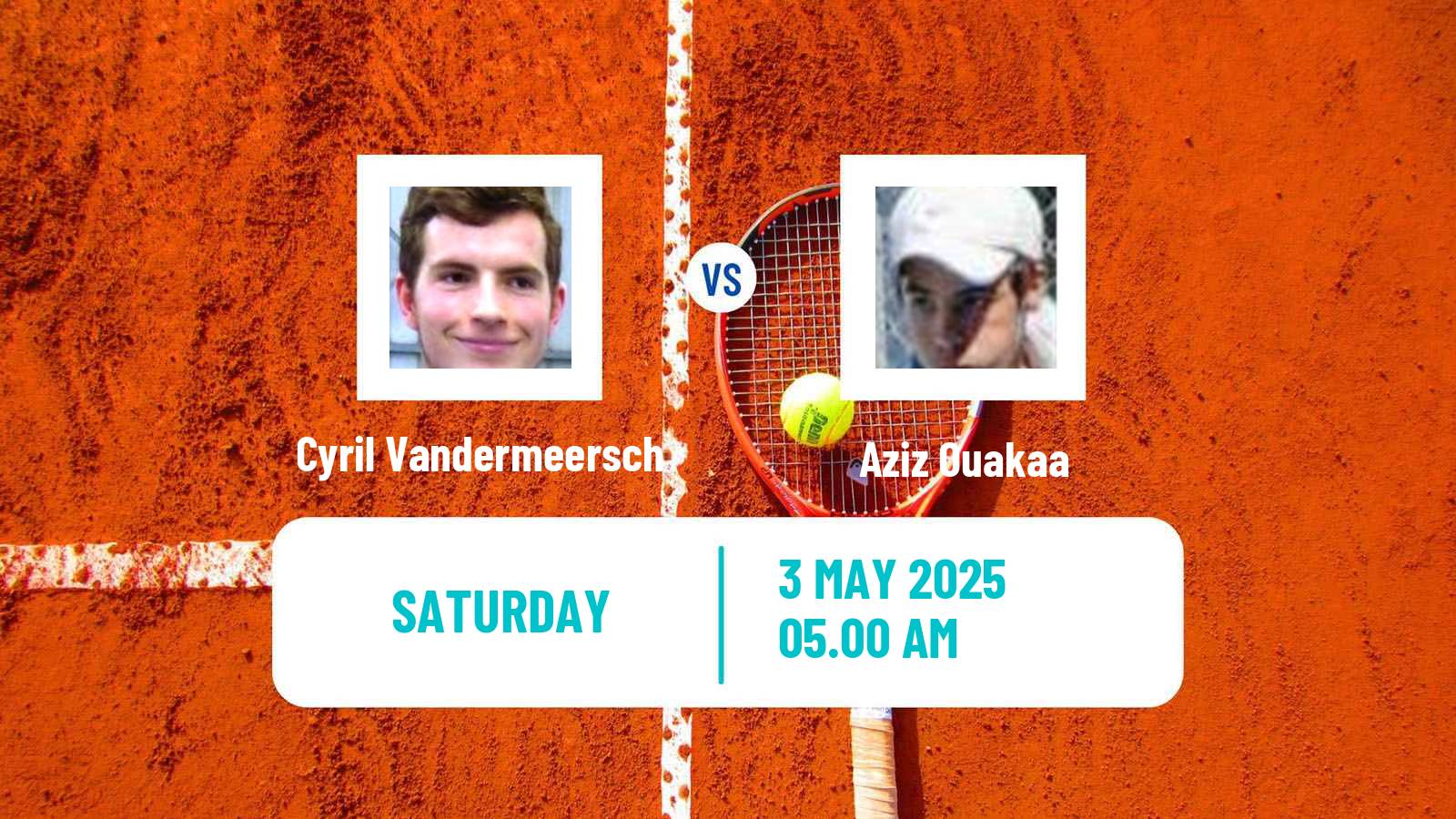 Tennis ITF M15 Monastir 17 Men Cyril Vandermeersch - Aziz Ouakaa