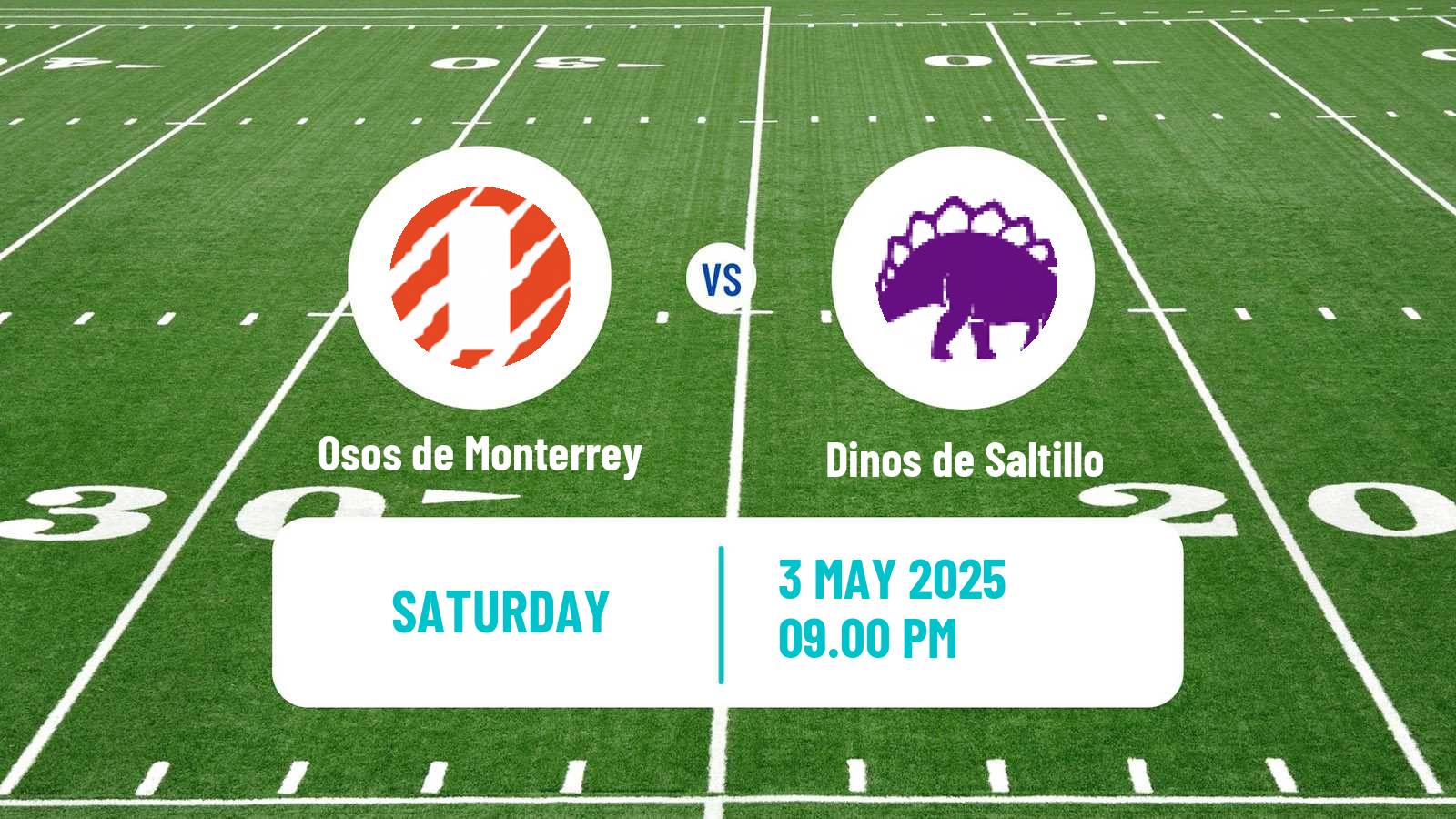American football Mexican LFA Osos de Monterrey - Dinos de Saltillo
