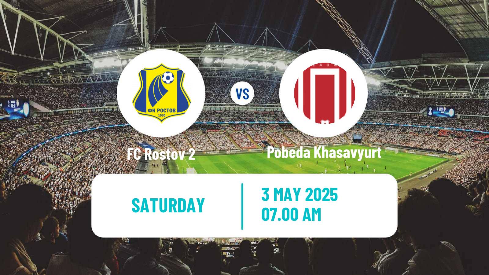 Soccer FNL 2 Division B Group 1 Rostov 2 - Pobeda Khasavyurt