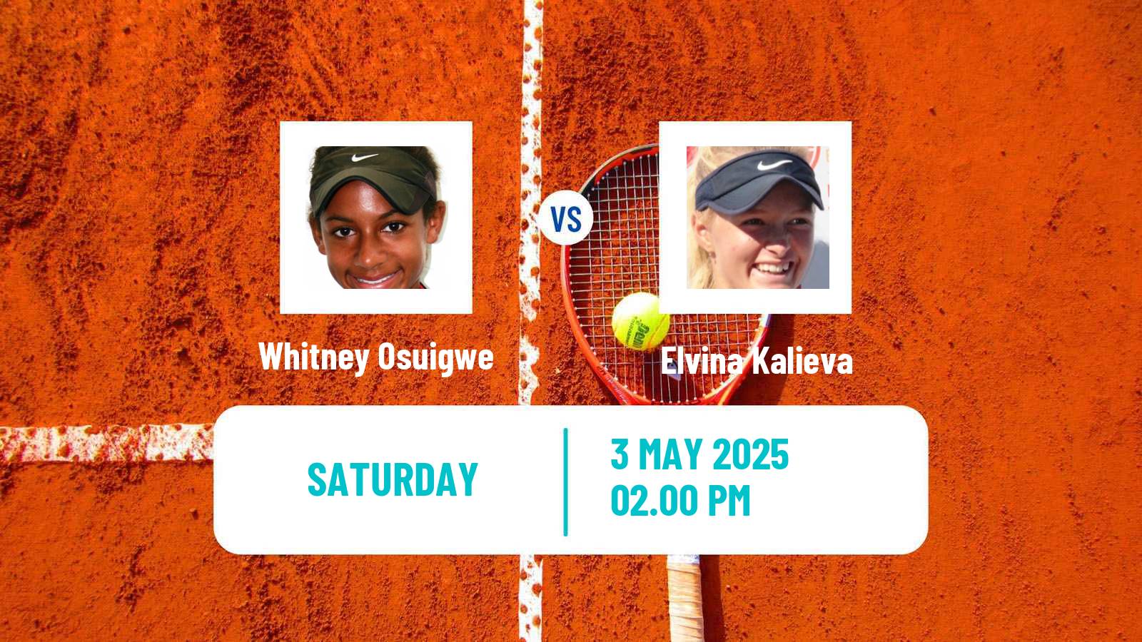 Tennis ITF W100 Bonita Springs Fl Women Whitney Osuigwe - Elvina Kalieva