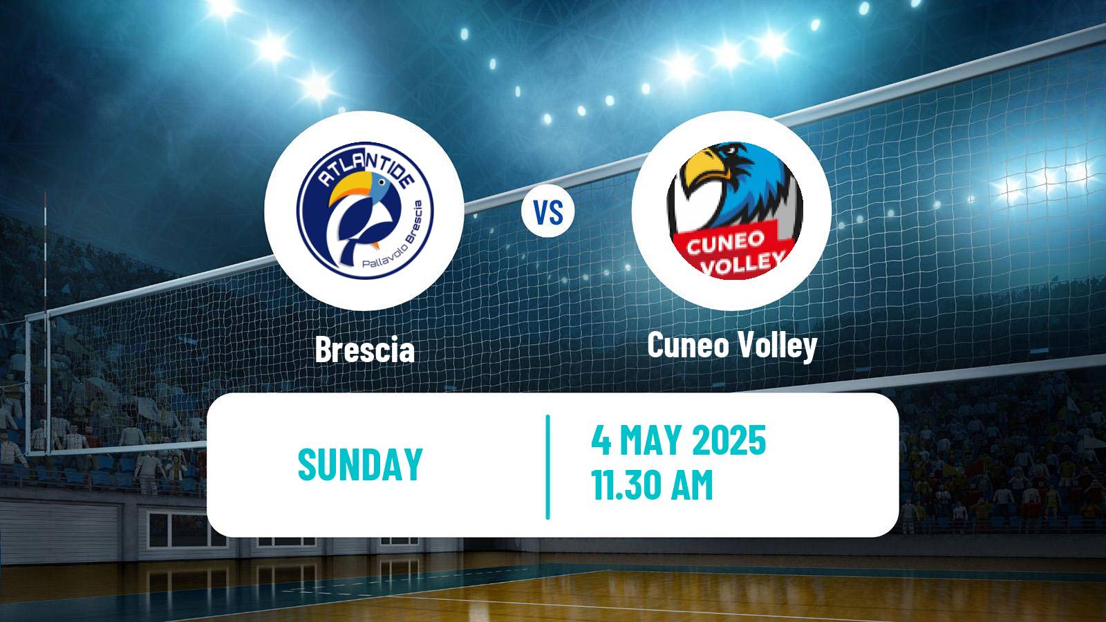 Volleyball Italian Coppa A2 Volleyball Brescia - Cuneo Volley