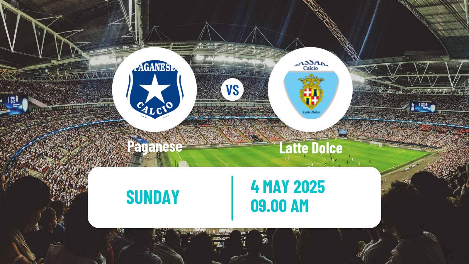 Soccer Italian Serie D - Group G Paganese - Latte Dolce