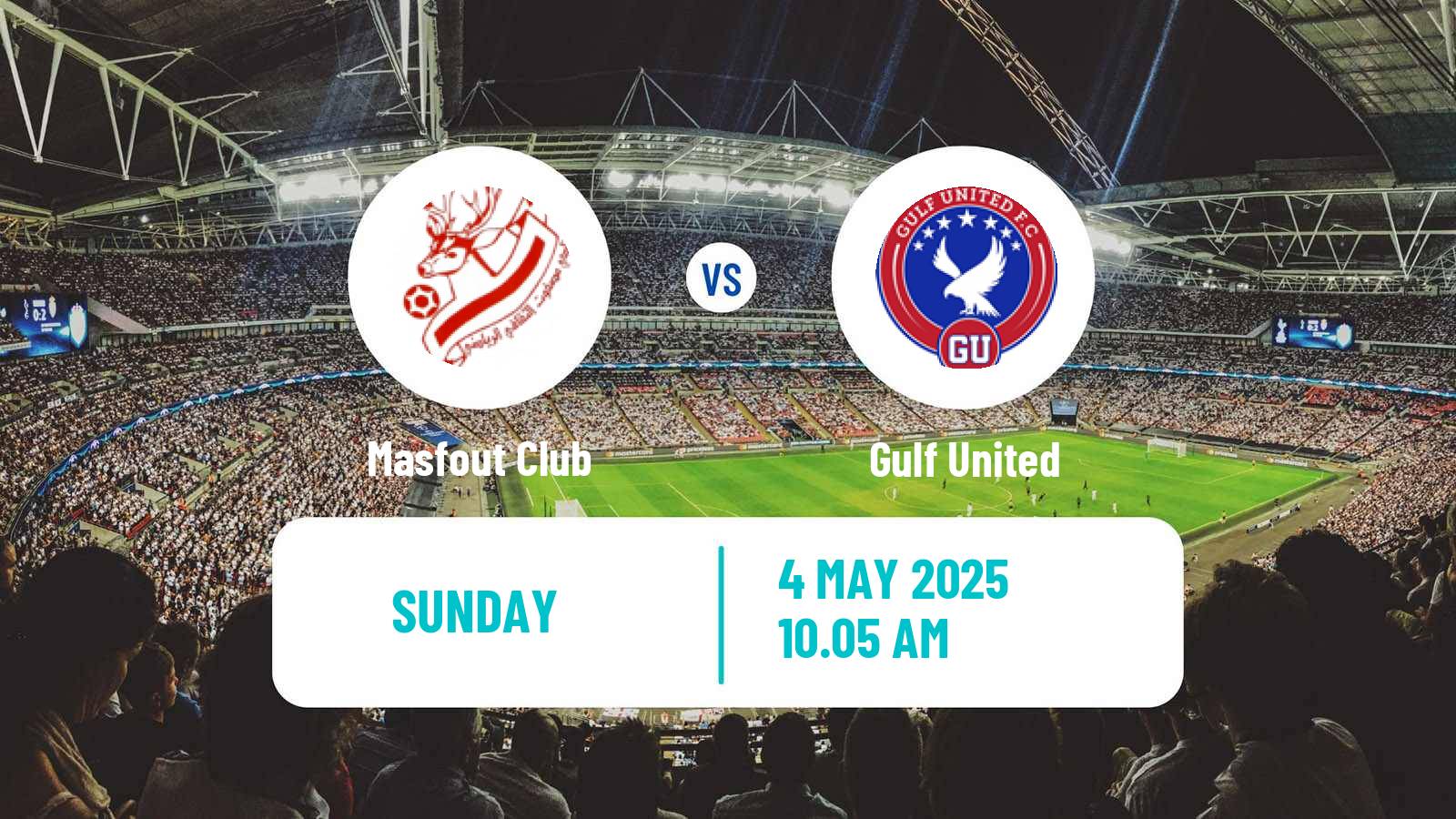 Soccer UAE Division 1 Masfout - Gulf United