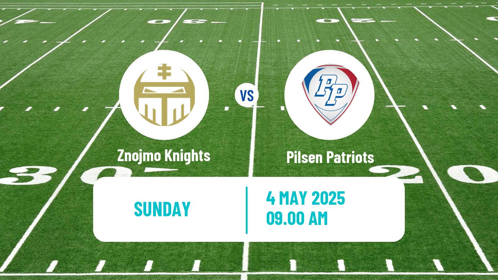 American football Czech CLAF Znojmo Knights - Pilsen Patriots