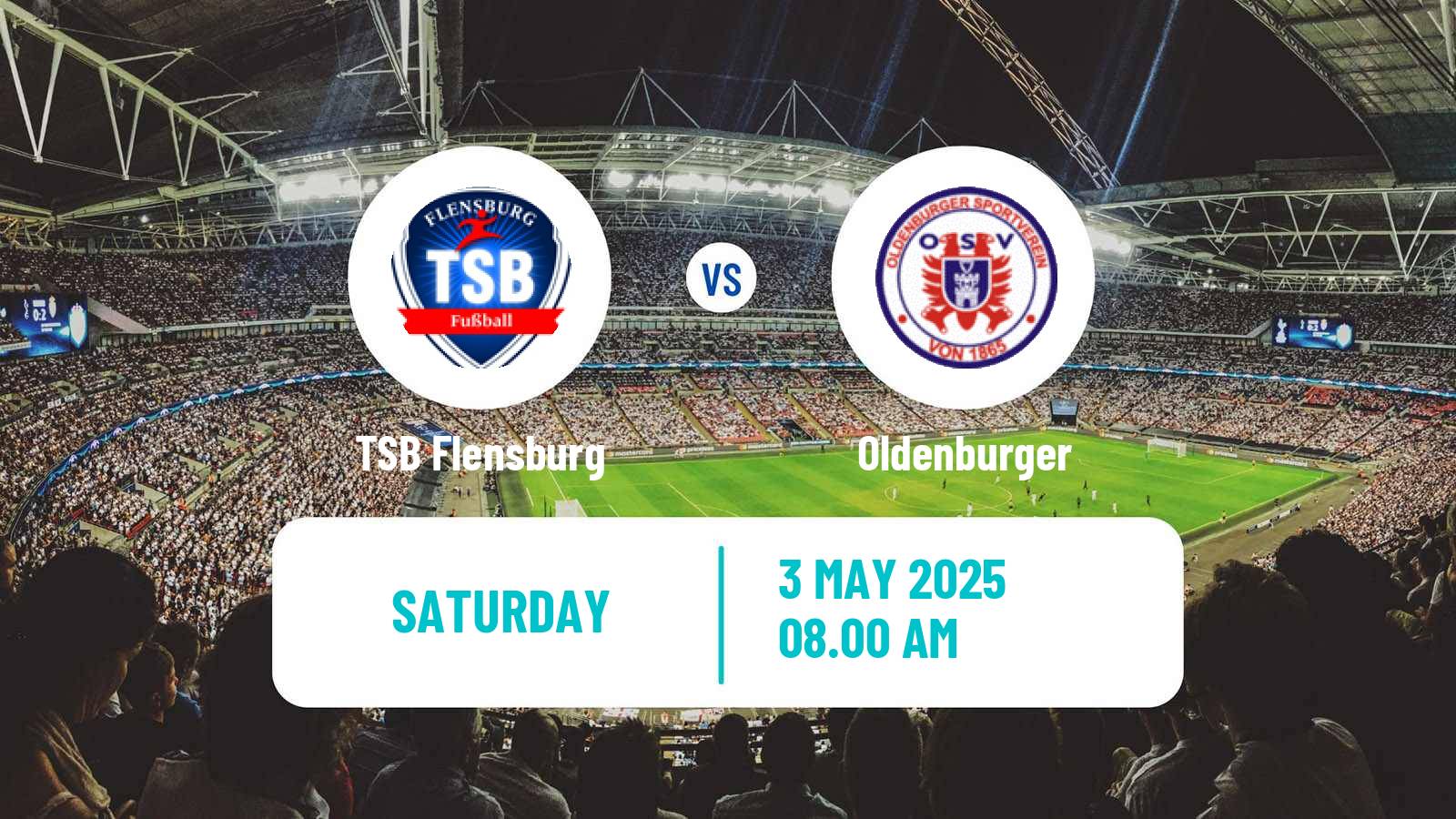 Soccer German Oberliga Schleswig-Holstein TSB Flensburg - Oldenburger