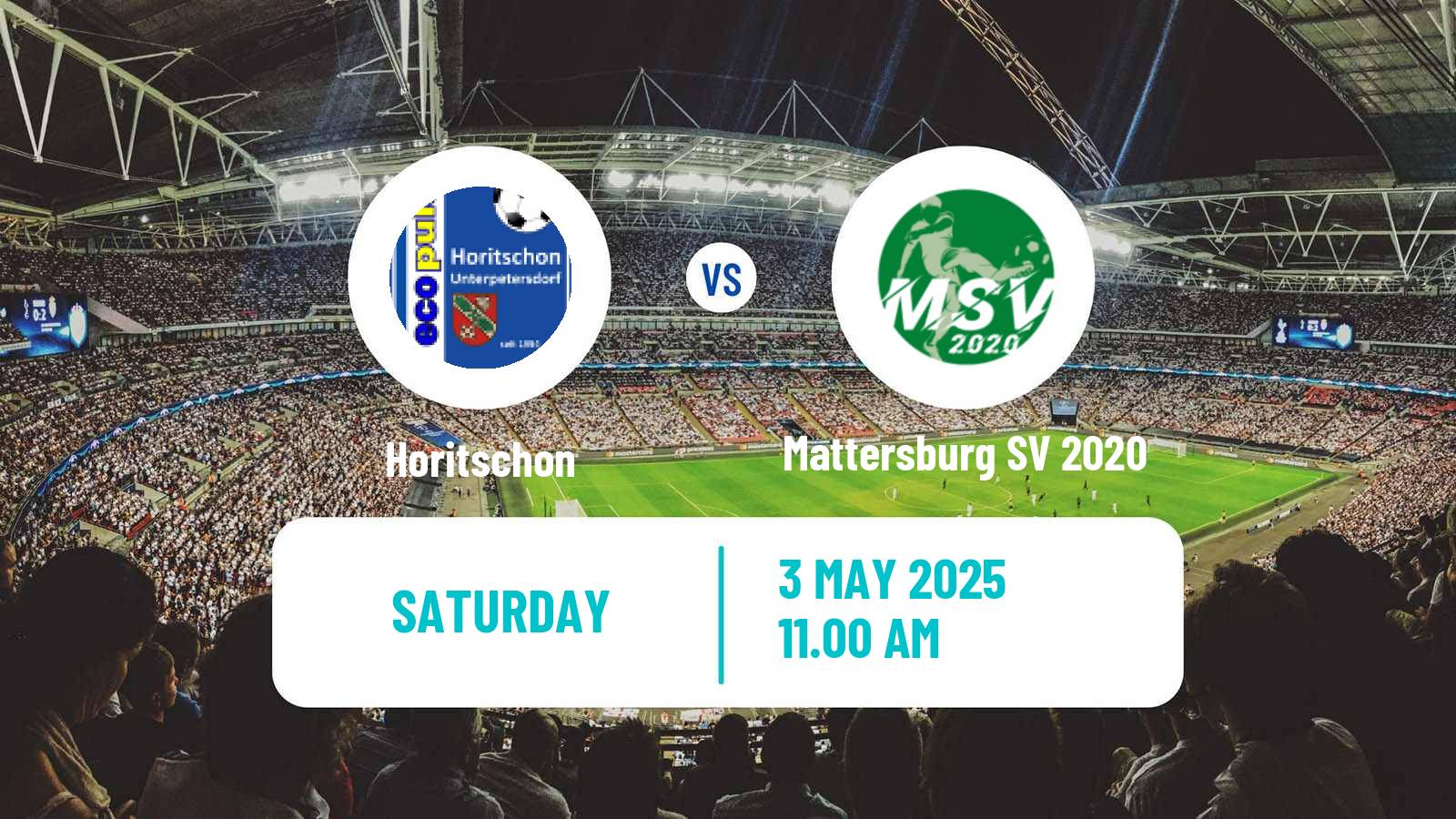 Soccer Austrian Landesliga Burgenland Horitschon - Mattersburg SV 2020