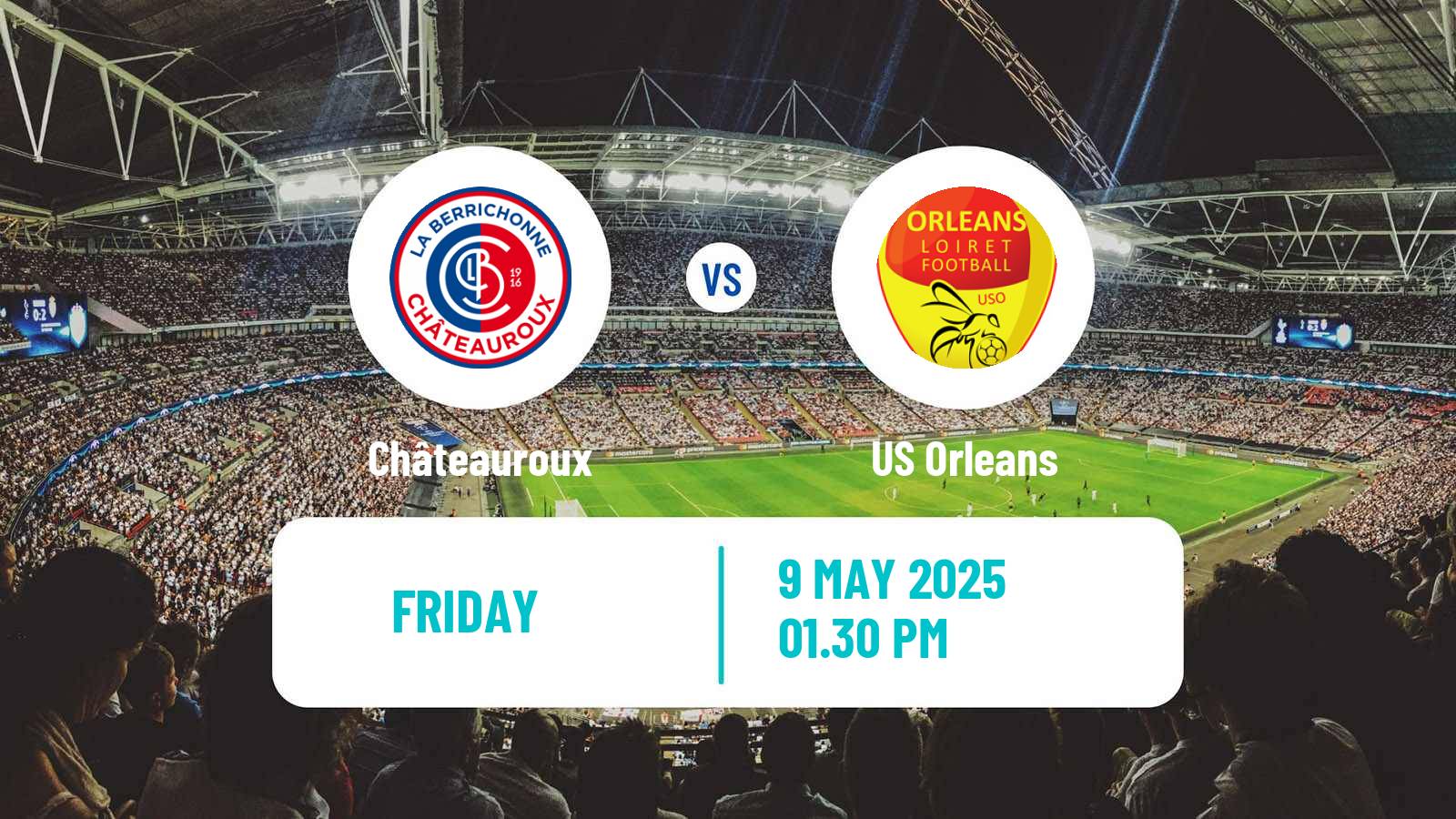 Soccer French National League Châteauroux - Orleans