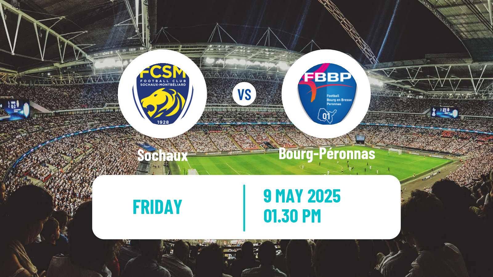 Soccer French National League Sochaux - Bourg-Péronnas