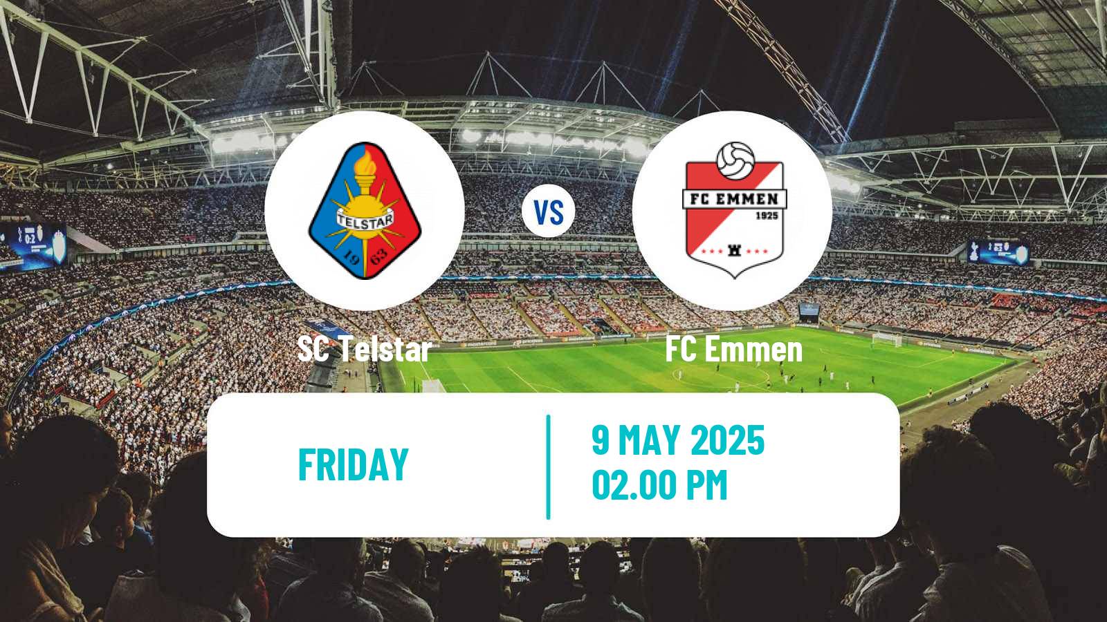 Soccer Dutch Eerste Divisie Telstar - Emmen