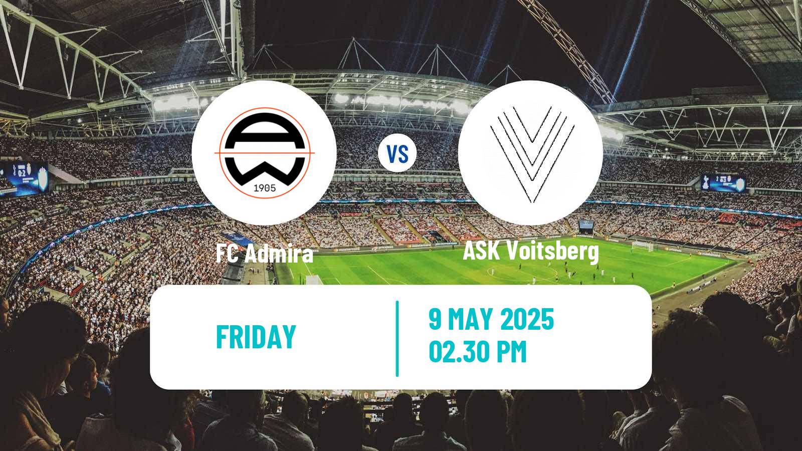 Soccer Austrian 2 Liga Admira - ASK Voitsberg